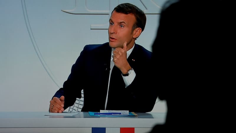 Emmanuel Macron, président de la République, à Paris le 14 octobre 2020