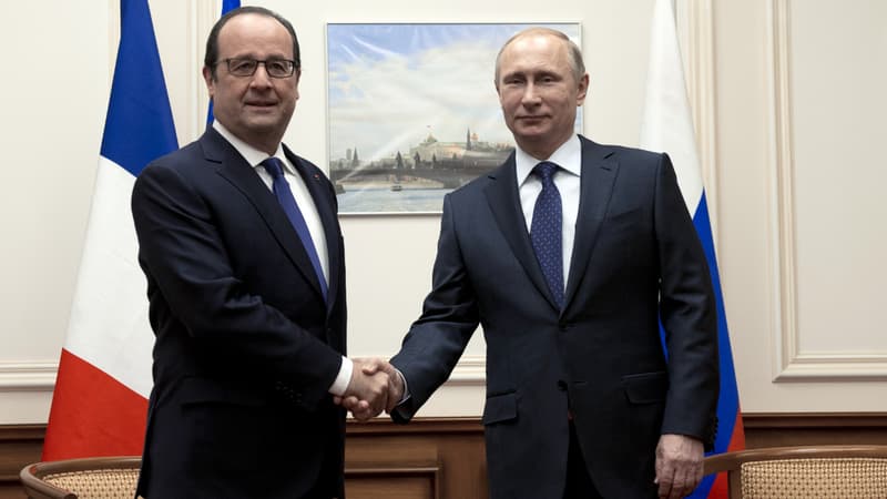 François Hollande et Vladimir Poutine à Moscou, le 6 décembre 2014.