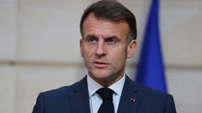 Le président Emmanuel Macron à l'Elysée, à Paris, le 17 novembre 2025
