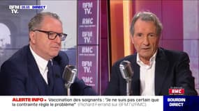 Richard Ferrand face à Jean-Jacques Bourdin sur RMC et BFMTV