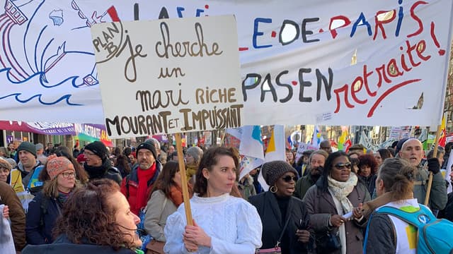 Manifestation à Paris le 7 février 2023.