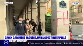 Paris: une vingtaine de croix gammées taguées rue de Rivoli, un suspect interpellé