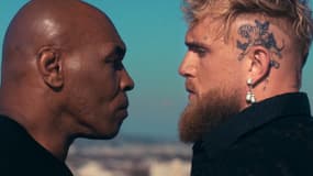 Mike Tyson et Jake Paul, en 2024