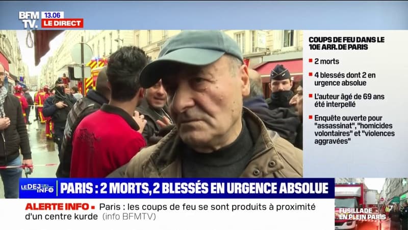 "Il a tiré à l'aveugle dans la rue", explique ce témoin de la fusillade mortelle à Paris