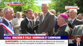  "J'ai confiance dans le peuple": les échanges d'Emmanuel Macron avec les Français lors des commémorations du massacre de juin 1944
