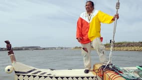 Marquesan Ismael Patu-Huukena  à Bayonne le 16 avril 2013.