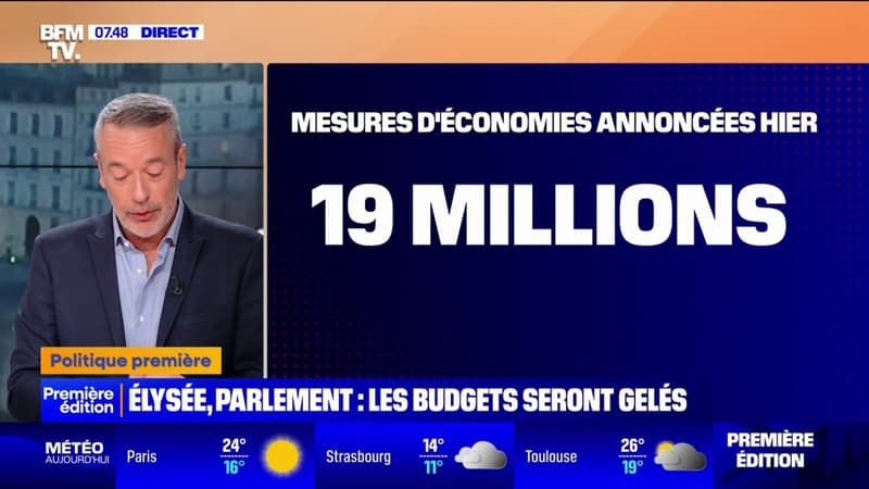 ÉDITO - Gel du budget de l'Élysée, de l'Assemblée et du Sénat: 