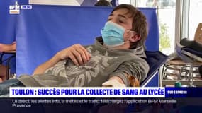 Toulon: succès pour la collecte de sang au lycée