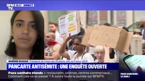 "Ça me révolte, ça m'indigne": la présidente de l'Union des étudiants juifs de France réagit à la pancarte antisémite dans une manifestation anti-pass