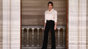 Victoria Beckham à la Fashion week de Londres en 2020