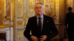 Le sénateur du Bas-Rhin André Reichardt au Sénat à Paris, le 14 janvier 2025.