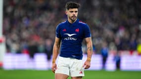 Romain Ntamack avec le XV de France, le 31 janvier 2025