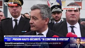 Prison de haute sécurité: "Je continue à visiter des centres pénitenciers, mon choix sera fait dans une dizaine de jours", explique Gérald Darmanin