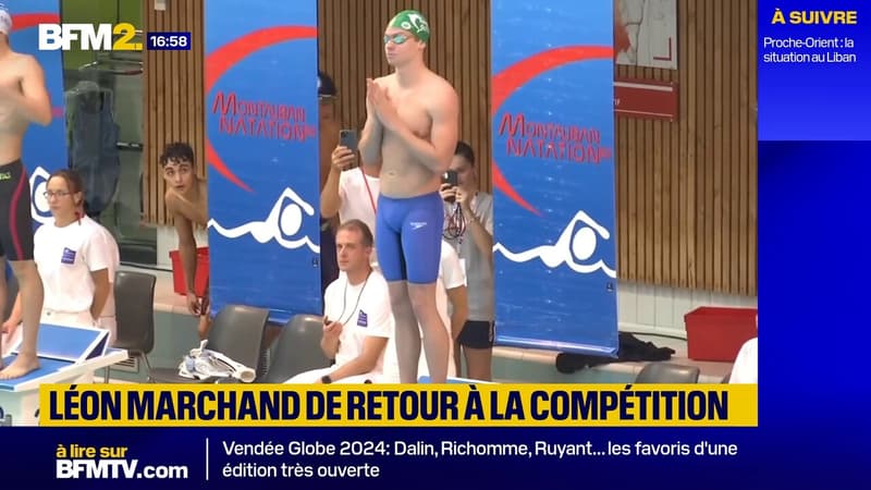 Léon Marchand de retour à la compétition