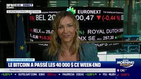 Le bitcoin a passé les 40 000 dollars ce week-end