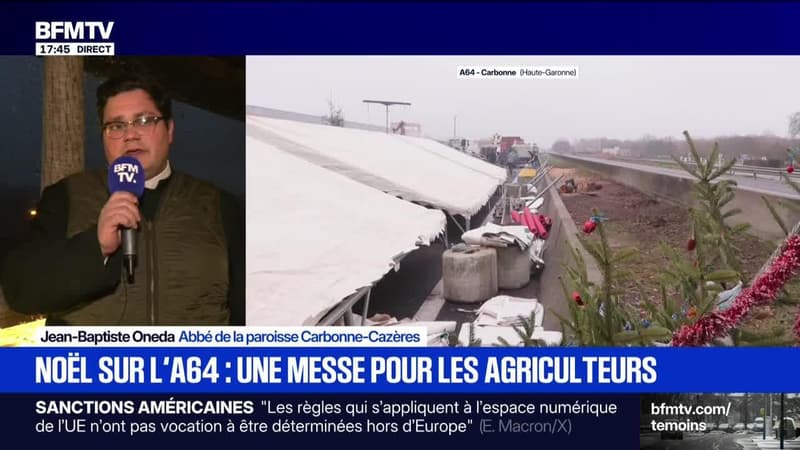 Marshall Truchot : Noël sur l’A64, une messe pour les agriculteurs - 24/12