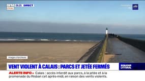 Calais: parcs et jetée fermés en raison de vents violents