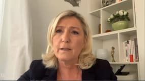 Marine Le Pen, présidente du RN, le 3 avril 2020