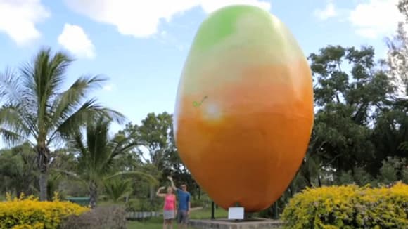 La fameuse sculpture Big Mango. La fameuse sculpture Big Mango.
