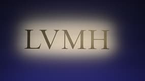 Le logo du groupe LVMH lors de la présentation des résultats annuel, le 26 janvier 2023 (photo d'illustration)/