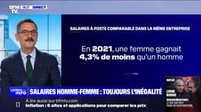 En 2021, une femme gagnait 4,3% de moins qu'un homme à poste comparable dans une même entreprise