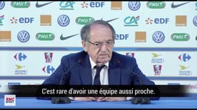 Le Graet : "L'équipe de France n'est pas la meilleure du monde mais elle progresse"