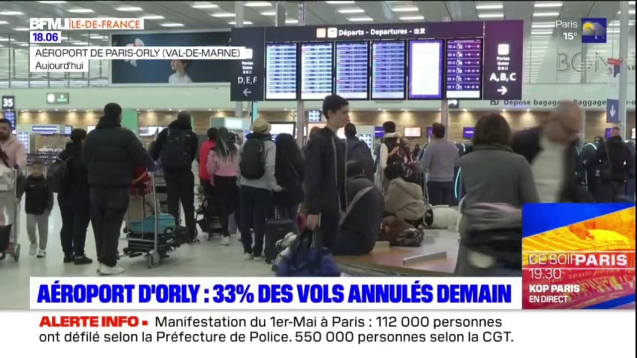 Aéroport d'Orly 33 des vols annulés ce mardi — free download
