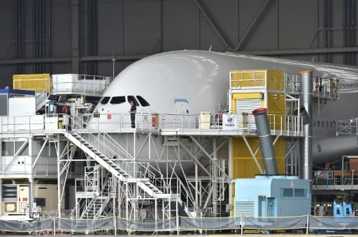 Un avion Airbus à l'usine de Toulouse-Blagnac en juin 2017 Un avion Airbus à l'usine de Toulouse-Blagnac en juin 2017