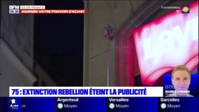 Paris: Extinction Rebellion éteint la publicité