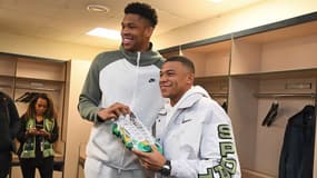Giannis Antetkounmpo et Kylian Mbappé à Paris en 2020
