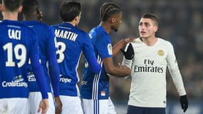 Petit échange musclé entre Martin et Verratti