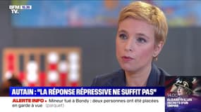 Clémentine Autain sur les rixes: "La réponse répressive ne suffit pas"