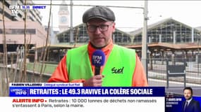 Fabien Villedieu (Sud-Rail) sur la reconduction des grèves: "Le 49-3 a boosté tout le monde"