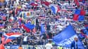 Les supporters de l'OL contre Angers, en septembre 2022