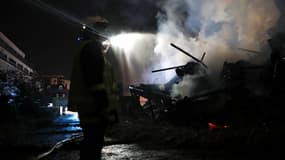 L'incendie s'est déclaré dans le quartier Saint-Julien à Rouen samedi soir.