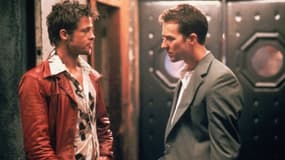 Brad Pitt et Edward Norton dans "Fight Club" de David Fincher