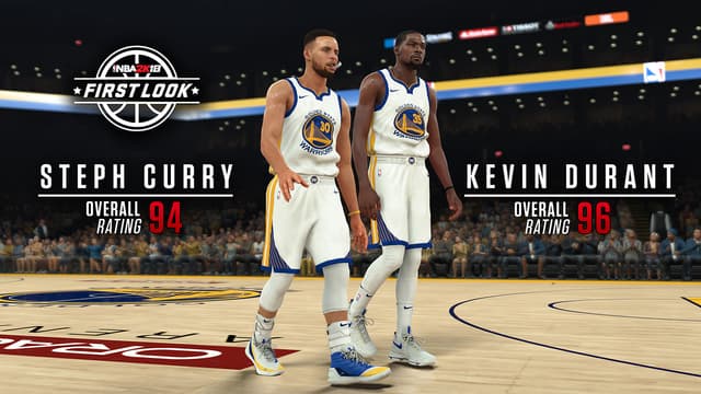 Steph Curry et Kevin Durant seront (à priori) les joueurs les plus forts du jeu.