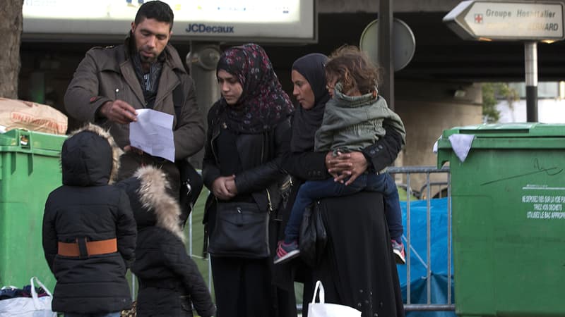 Une famille de réfugiés syriens (illustration)