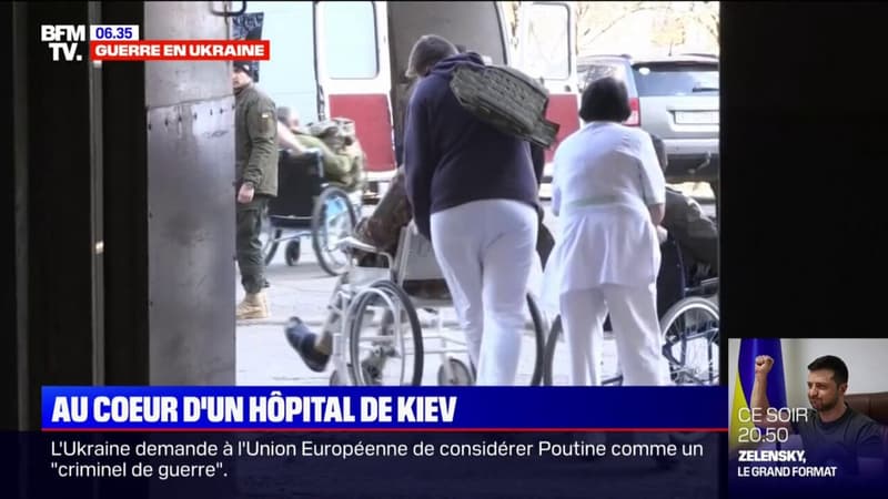 Guerre en Ukraine: au coeur d'un hôpital de Kiev