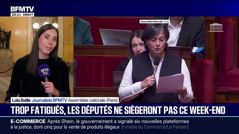 Trop fatigués, les députés ne siégeront pas à l'Assemblée nationale ce week-end