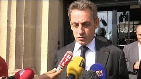 Nicolas Sarkozy à Cannes mardi 21 octobre