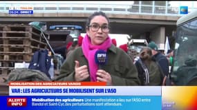 Var : les agriculteurs se mobilisent sur l'A50