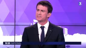 Manuel Valls était l'invité de France 3, après la publication des chiffres du chômage. 