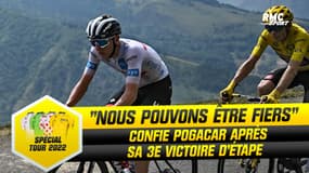 Tour de France : "Nous pouvons être fiers" confie Pogacar après sa troisième victoire d'étape