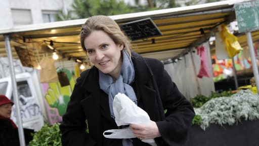 Nathalie Kosciusko-Morizet sur un marché parisien en mars dernier.