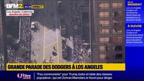 Grande parade des Dodgers à Los Angeles après leur victoire lors des World Series