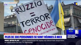 Nice: plus de 300 personnes rassemblées lors d'une marche pour l'Ukraine