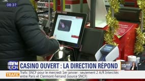 Ouverture des magasins Casino avec des caisses automatiques, la direction répond