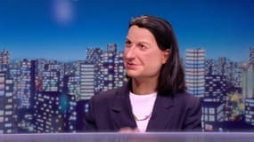 Cécile Duflot, caricaturée par les Guingols et certainement en train de parler de "bolosse".