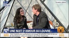 Elle remporte un concours et passe avec son ami une nuit sous la pyramide du Louvre